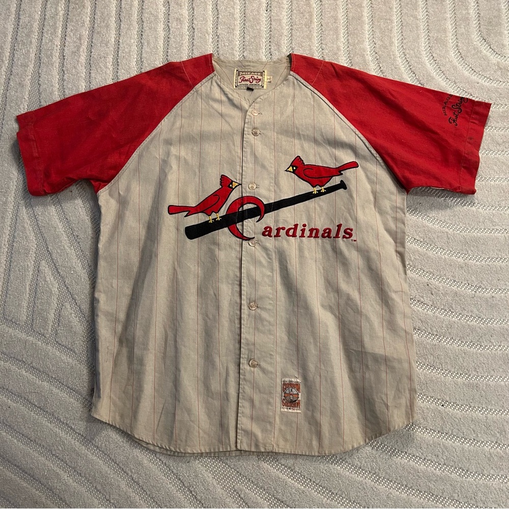 Vintage St. Louis Cardinals Mirage Cooperstown Collection Baseball Jersey - XXL